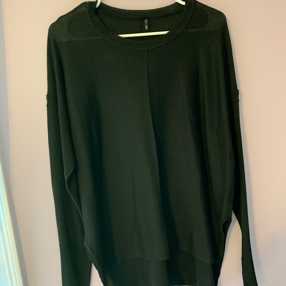 black long sleeve shirt mesh.